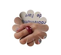 TseanYi Chunky White Resin Finger Ring Thick Dome Open Knuckle Ring White Acrylic Band Dairy Wear Rings Adjustable Stacking Joint Rings Charm Jewelry for Women, Zinc, No Gemstone