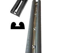 TSEC Large Double D Fender Trim 60mm x 32mm WIth Stainless Insert (Priced Per Metre)