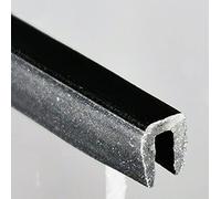 TSEC Small BLACK Rubber U Channel Edging Trim Seal 4mm x 3mm