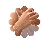 TseenYi Beads Hand Chain Bracelet Silver Finger Ring Bracelet Small Beaded Chain Slave Chains Ring Bracelets Slave Fringer Rings Bracelets Minimalist Chain Hand Harness