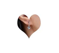 TseenYi Boho Blue Star Dangle Earrings Sapphire Star Drop Earrings Blue Crystal Star Earrings Small Star Rhinestone Earrings Tiny Star Dangling Stud Earrings Jewelry for Women and Girls
