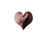 TseenYi Boho Crystal Emerald Flower Earrings Green Leafs Ear Wrap Earrings Green Crystal Flower Claw Ear Cuff Earrings Emerald Gold Leaves Climber Earrings Jewelry for Women and Girls
