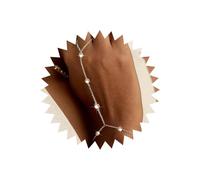 TseenYi Boho Crystal Hand Chain Bracelet Silver Slave Ring Bracelet Minimalist Rhinestone Chain Finger Bracelets Slave Fringer Ring Bracelets Minimalist Chains Hand Harness Chains