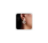 TseenYi Boho Crystal Rhinestone Statement Earrings Gold 6 Number Earrings Teardrop Crystal Dangle Earrings CZ Rhinestone Drop Earrings Unique Cz Geometric Earrings Jewelry for Women and Girls