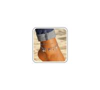 TseenYi Boho Scallop Shell Anklet Sets Shell Truquoise Foot Anklet Vintage Cowrie Anklet Silver Beadeds Chain Anklet Seashell Foot Chain Anklet Beach Surfer Feet Chain Jewelry for Women and Girls