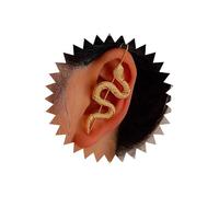 TseenYi Boho Snake Wrap Crawler Hook Earrings Gold Snake Cuff Hook Earrings Punk Serpent Piercing Climber Earrings Piercing Ear Climbers Hook Earrings Jewelry for Women and Girls Gifts