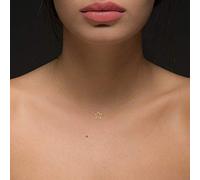 TseenYi Boho Star Choker Necklace Short Gold Hollow Star Chain Necklace Tiny Necklace Jewelry for Women and Girls (Gold)