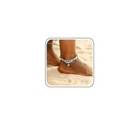 TseenYi Boho Starfish Beadeds Anklet Bracelet Layered Truquoise Beadeds Foot Anklet Blue Starfish Anklet Small Beads Truquoise Anklet Sea Star Foot Chain Jewelry for Women and Girls