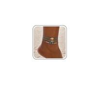 TseenYi Boho Starfish Beadeds Anklet Bracelet Layered Truquoise Beadeds Foot Anklet Blue Starfish Anklet Small Beads Truquoise Anklet Sea Star Foot Chain Jewelry for Women and Girls