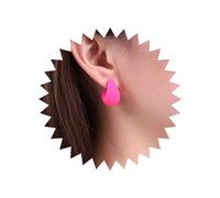 TseenYi Boho Teardrop Pink Waterdrop Hoop Earrings - Acrylic Chunky Hoop Earrings in Candy Colors - Perfect for Women and Girls