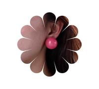 TseenYi Candy Round Ball Studs Earrings Large Pink Circle Ball Earrings Geometric Colorful Statement Acrylic Round Studs Exaggerate Big Candy Earring Solid Circle Ear Jewelry