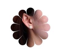 TseenYi Cluster Pearl Studs Earrings Gold CZ Pearl Cluster Earrings Small Pearl Cluster Flower Earrings Tiny Pearl Cluster Ball Earrings Round Rhinestone Pearl Ball Earrings