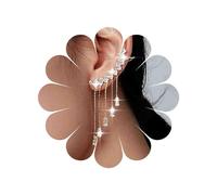 TseenYi Crystal Ear Crawler Earrings Rhinestone Tassel Chain Earrings Gold CZ Climber Earrings Rhinestone Chandelier Drop Earrings Bridal Cubic Drop Earrings Jewelry for Women and Girls