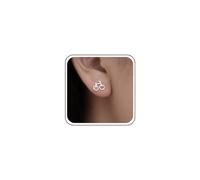 TseenYi Cute Tiny Bicycle Ear Climber Earrings Tiny Silver Studs Earrings Ear Cuffs Ear Jewelry for Women and Girls