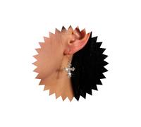 TseenYi CZ Cross Dangle Earrings Gold Filigree Cross Earrings Embossed Cross Drop Earrings Vintage Crucifix Dangle Earrings Religious Christian Earrings Jewelry for Women and Girls