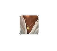 TseenYi Gold Coin Pendant Necklace Boho Coin Necklace