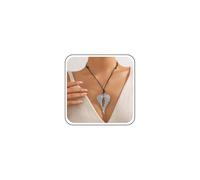 TseenYi Infinity Angel Wing Necklace Couple Wing Pendant Necklace Black Leather Adjustable Necklaces Silver Wings Charm Necklaces Statement Jewelry