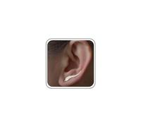 TseenYi Leaf Ear Climber Earrings Gold Ear Crawlers Earrings Minimalist Charm Earring Jewelry for Women and Girls (Gold)