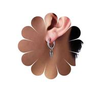 TseenYi Spike Dangle Hoop Earrings Tiny Cone Drop Hoop Earrings Silver Spike Drop Hoop Earrings Chunky Spike Cone Dangle Earrings Minimalist Geometric Earrings Jewelry for Women and Girls