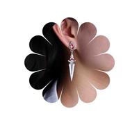 TseenYi Sword Dangle Earrings Silver Dagger Drop Earrings Ruby Sword Drop Earrings Crystal Dagger Knife Earrings Gothic Statement Earrings Jewelry for Teen Women and Girls Gifts