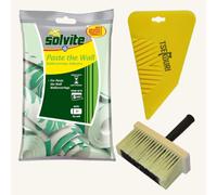 Tsekouri Wallpaper Brush & Smoother to Work with Paste The Wall Adhesive (5 Rolls) Sachet Wallpaper Adhesive Smooth Easy Quick Mix
