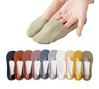 Tseonmis Invisible Ice Silk Breathable Socks,Non-Slip Ice Silk Socks,Ultra Low Cut Liner Socks for Women (10Pairs)