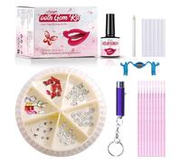 Tseriact Tooth Gem Kit, DIY Tooth Gems, Sparkling Tooth Gems with 60 Crystals for Teeth Decor, Diamond Crystal Tooth Jewelry for Teeth Women Bling (Style A)