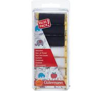 TSET S/A 7X100M B&W - Thread Set: Sew-All: 7 x 100m: Black & White - Gutermann Groves & Thames White One Size