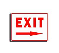 TSEZLOJH Retro Meta Do Not Enter Parking Enter and Exit Arrow Yard Signs for Traffic Controlexit R Paintings Metal Tin Sign Coffee Wall Art Decor 12X16 inch-Tin Painting