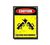 TSEZLOJH Tin Sign Sign Road Road Sign Traffic Road Signs Signpost Caution Warning Notice 12X16 inch-Metal Frame Tin Painting