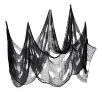 Tsffae 10pcs Halloween Black Scary Gauze Cloth Indoor Outdoor,10pcs 76cmx183cm Halloween Spooky Creepy Cloth,Cheese Cloth Tapestry Spooky Scary Gauze for Halloween Party Decorations