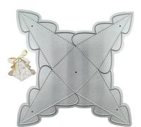 Tsffae 1pc Christmas Candy Box Die Cuts 3d Gift Box Metal Cutting Die Christmas Tree Cutting Die Stencil for Diy Scrapbooking Card Making