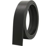 Tsffae 1pc Men Leather Belt No Buckle Cow Leather Strap Formal Work Wear Belt Without Buckle Ratchet Waist Belt for Replacement