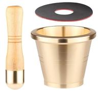 Tsffae 1set Copper Mortar and Pestle Set W/lid, Metal Grinder Crusher Bowl Holder for Guacamole Herbs Spices Garlic Kitchen Cooking