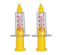 Tsffae 2pcs Kids Simulation Doctor Set Plastic Sample Measuring Injection Syringe Model Toy Pretend Doctor Nurse Roleplay for Kids Toddlers