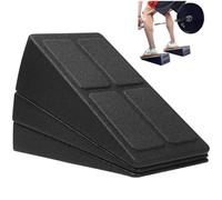 Tsffae 3pcs/set Slant Board Squat Wedge Blocks Slant Board Adjustable Incline Board and Calf Stretcher Non-slip Foam Wedge Block for Stretching, Leg Extender