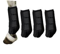 Tsffae 4pcs Horse Leg Guard Tendon Boot Jumping Brushing Boot High-stretch Fabric Leg Protection Horse Boots for Horse Protective Gear and Training Equipment