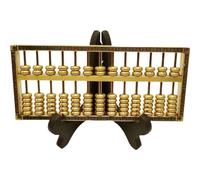 Tsffae Abacus Ornament Wealth Sculpture Abacus Chinese Calculator Feng Shui Abacus Statue Decor Gift Crafts Math Abacus Calculator