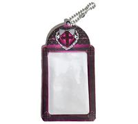 Tsffae Acrylic Kpop Photocard Holder 3 Inch Lace Bowknot Cross Credit Bank Card Student Card Pendant Keychain Badge Holder