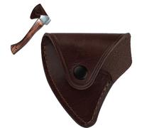 Tsffae Axe Cover Thick Leather Axe Sheath Axe Protective Case Outdoor Axe Blade Cover Sheath Head Holster Hatchet Protector