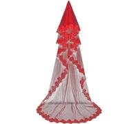 Tsffae Bridal Veils Single Layer Long Wedding Veil Lace Edge Cathedral Long Wedding Veil Elegant Bridal Veils Accessories