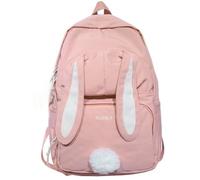 Tsffae Bunny Ears Backpack Cute Rabbit School Backpack Large Capacity Kawaii Girl Back Pack Nylon Cartoon Schoolbag for Girls