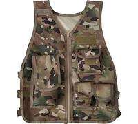 Tsffae Children Sports Vest Kids Waistcoat Sports Vest with Multi Pocket Waistcoat Vest for Cs Field Combat Training Outdoors Games