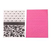 Tsffae Flower Butterfly Background Embossing Folder for Card Making Floral Diy Scrapbooking Photo Album Card Paper Diy Craft Decoration Template Mold