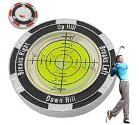 Tsffae Golf Ball Markers for Putting Green High Precision Golf Ball Marker Level Double Sided Golf Putt Green Reader Green Reading Aid Golf Accessories