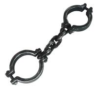 Tsffae Iron Chains Handcuffs Ankle Shackles Halloween Party Prisoner Performance Costumes Props Character Supplies Accessories
