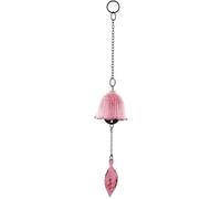 Tsffae Japanese Wind Chimes Hanging Ornament Cast Iron Small Wind Bells Outdoor Hanging Windbell Pendant for Balcony Office Outdoor Garden Decor