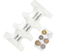 Tsffae Japanese Yen Coin Holder Plastic Jpy Coin Organizer with 6 Slots Portable Travel Hard Case Yen Coin Dispenser Collective Gifts