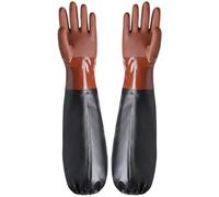 Tsffae Long Rubber Gloves, Waterproof Gloves, Chemical Resistant Protective Gloves Pond Gloves Full Arm Gauntlet Gloves Rubber Gloves for Industry Fishery