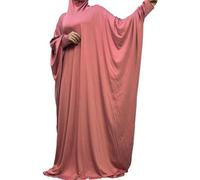 Tsffae Muslim One Piece Prayer Hijab Dress for Women Dubai Modest Abaya Women Cover Jilbab Niqab Islam Full Hooded Jilbab Ramadan Gift